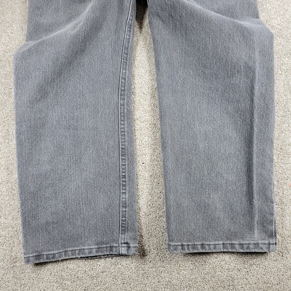 Vintage Wrangler Jeans Mens 36 x 30 Gray Wash Relaxed Fit Straight‎ Leg Baggy - Picture 5 of 13